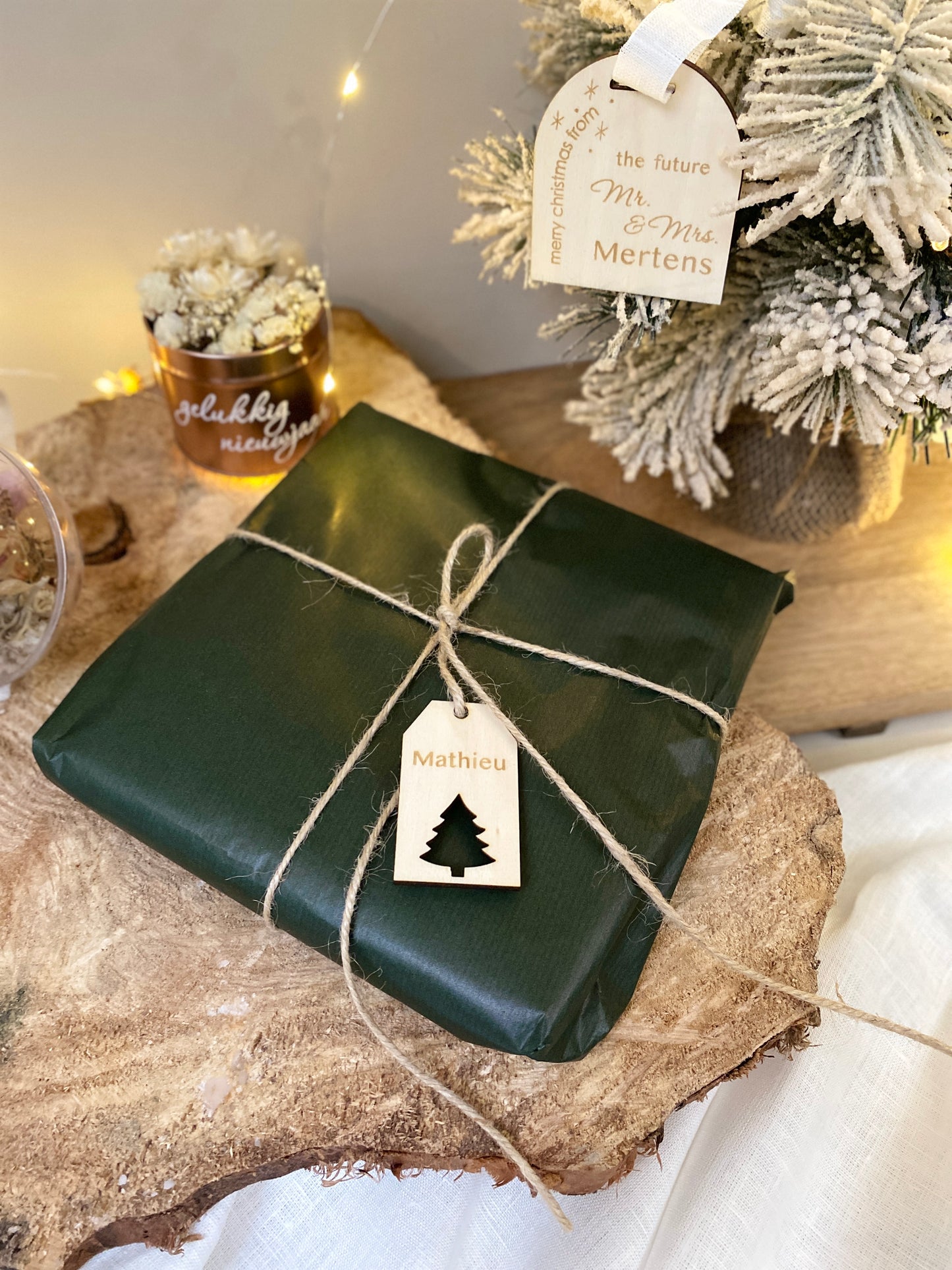 Gepersonaliseerd cadeaulabel
