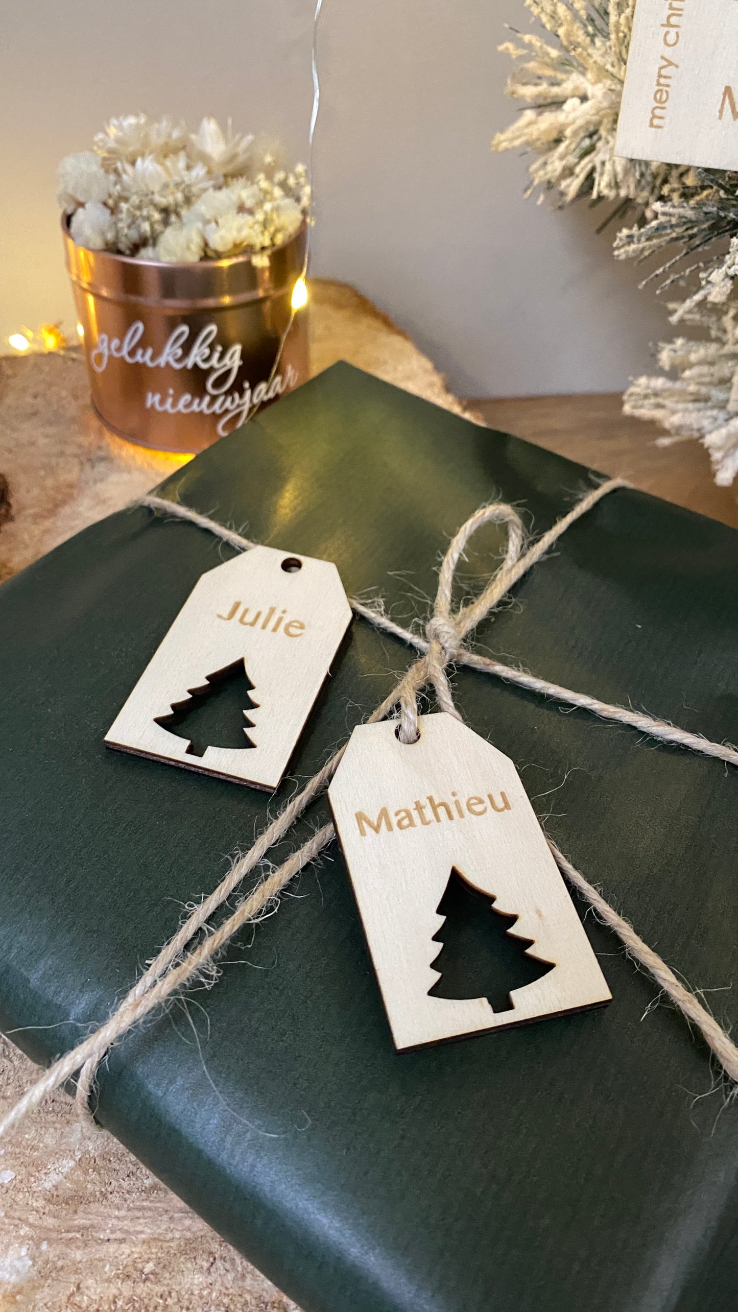 Gepersonaliseerd cadeaulabel