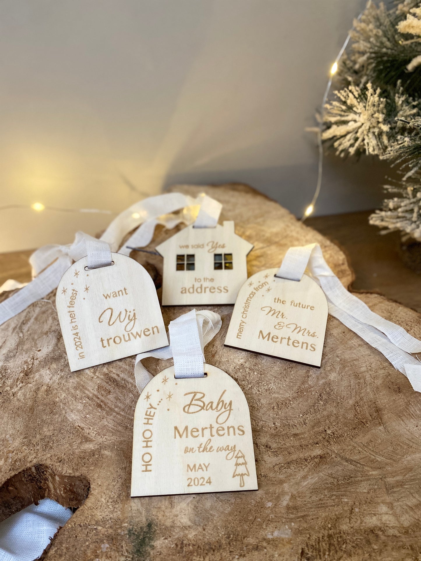 Kerstbal wij gaan trouwen