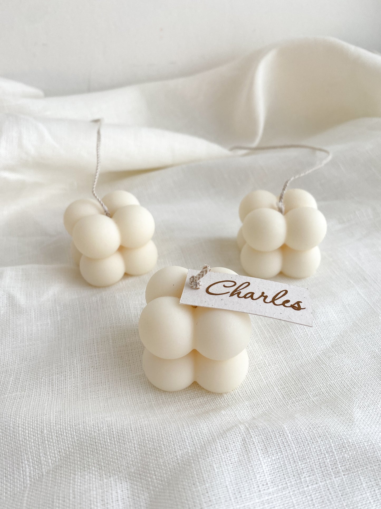 Bubbelkaars bubble candle doopsuiker