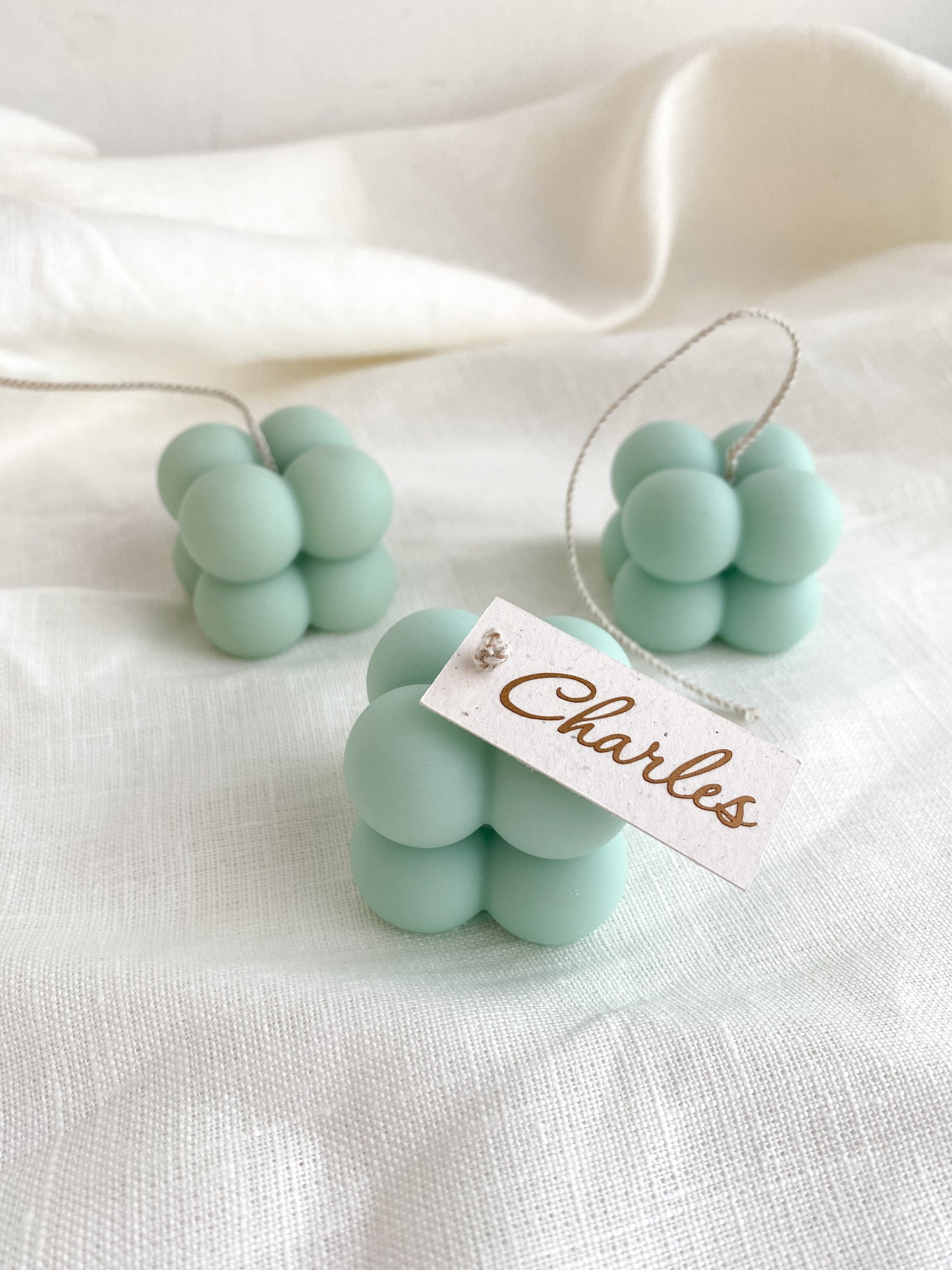 Bubbelkaars bubble candle doopsuiker