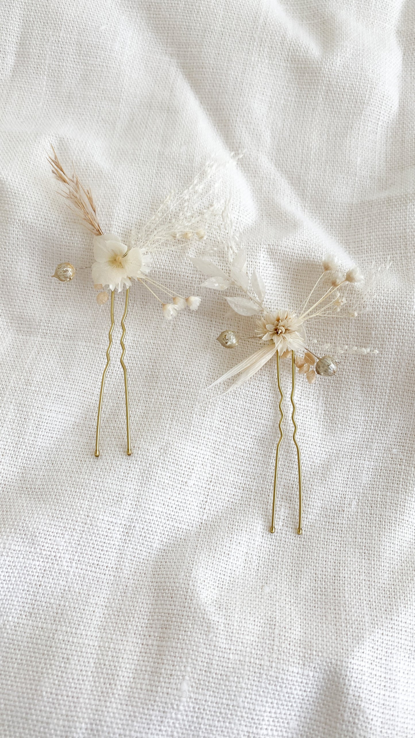 Haaraccessoire haarspeld droogbloemen