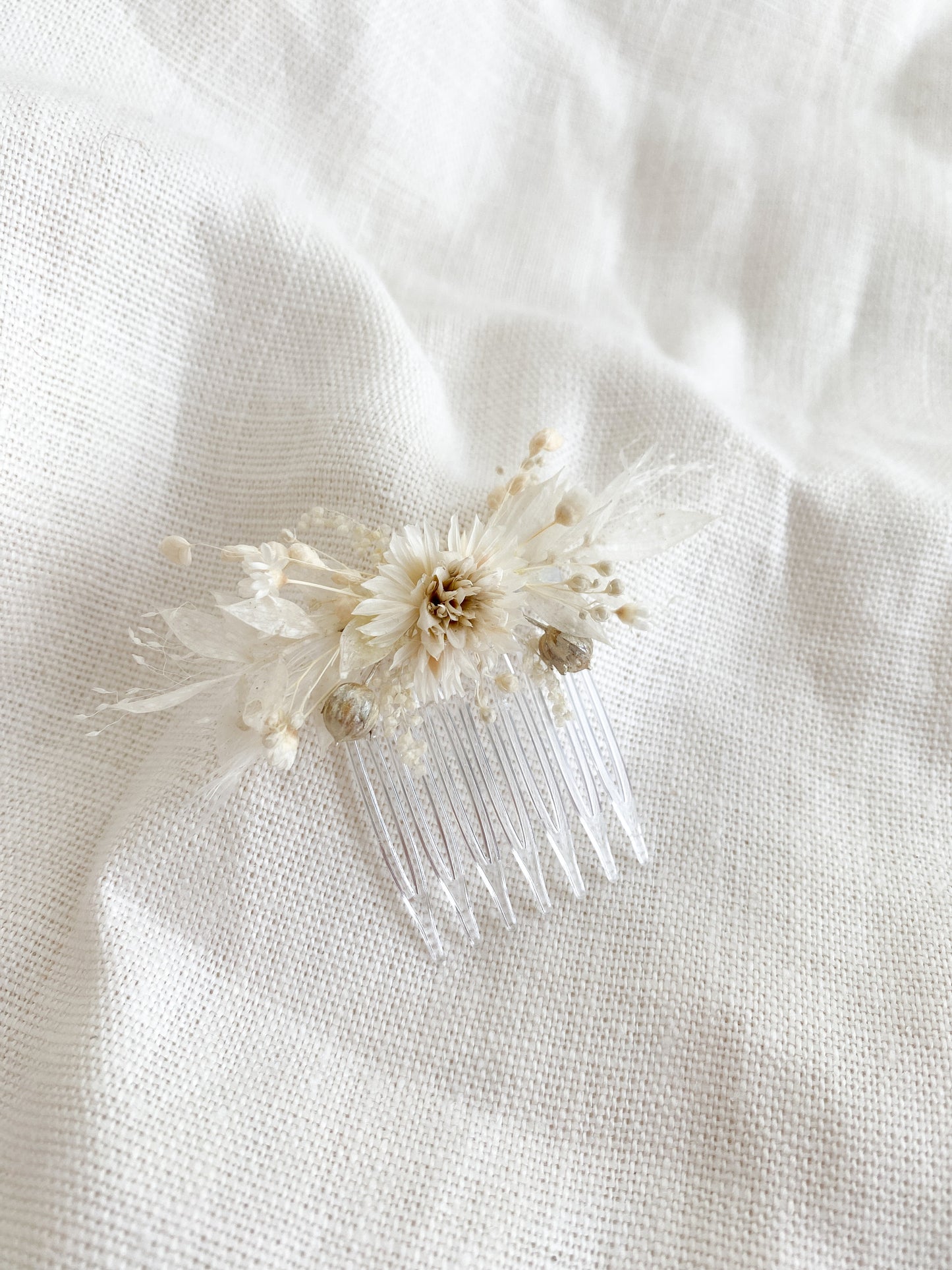 Haaraccessoire haarkam droogbloemen