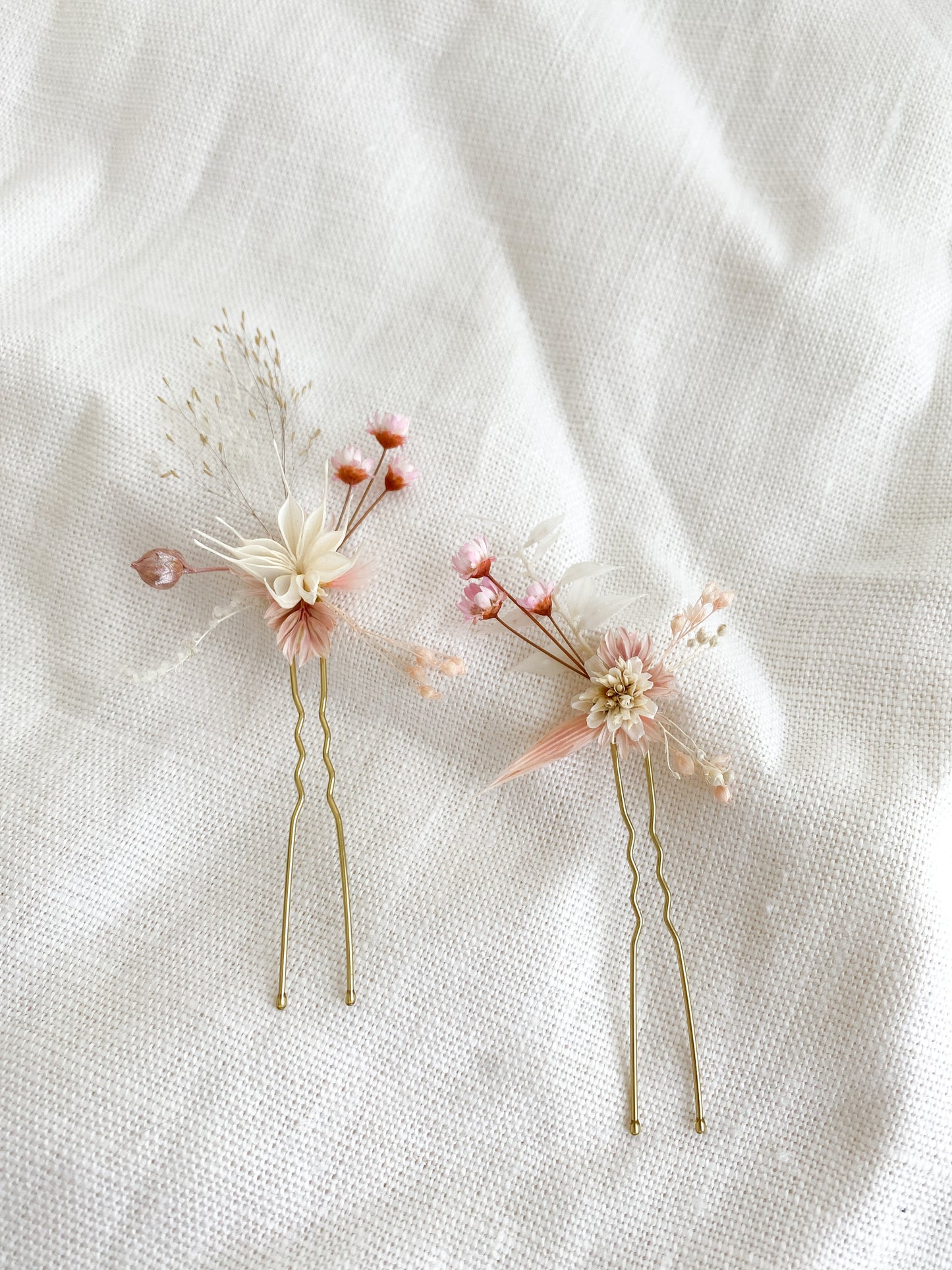 Haaraccessoire haarspeld droogbloemen