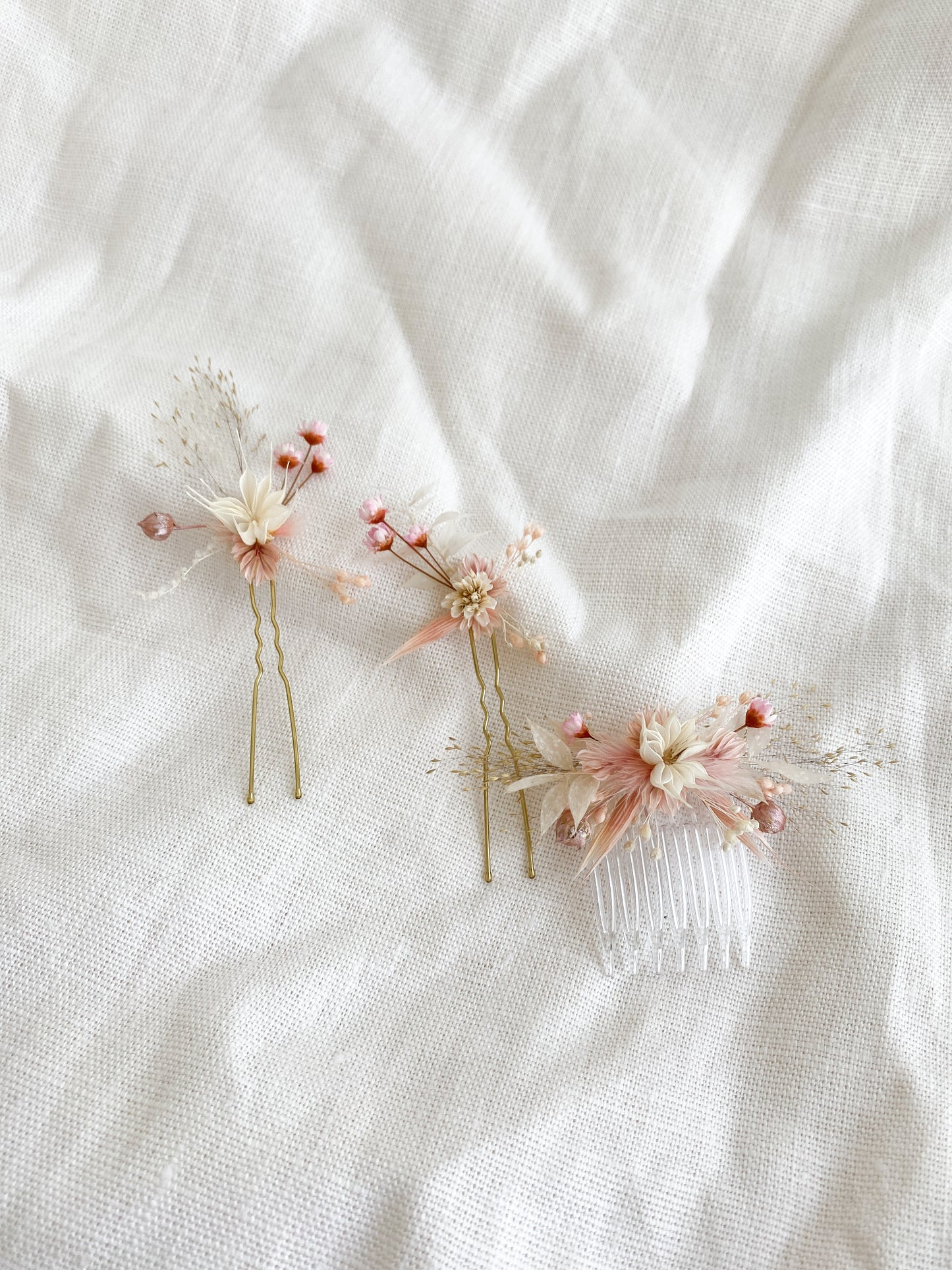 Haaraccessoire haarspeld droogbloemen