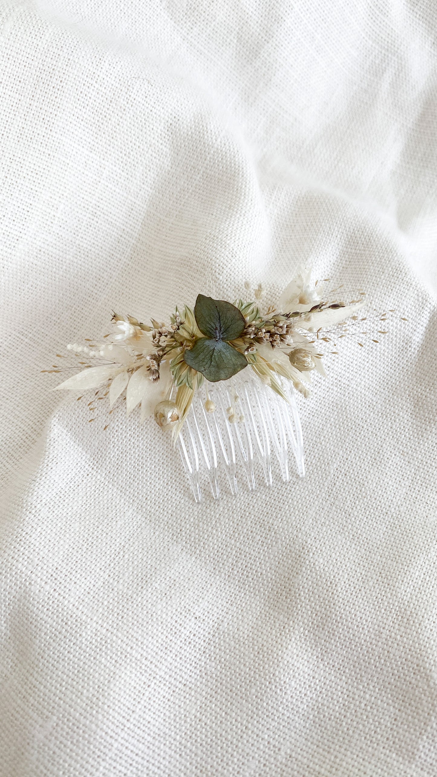 Haaraccessoire haarkam droogbloemen