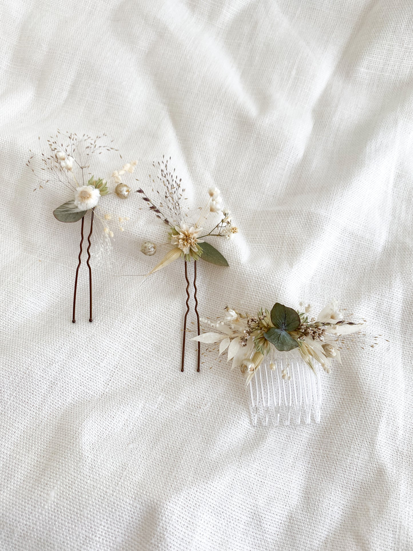 Haaraccessoire haarspeld droogbloemen