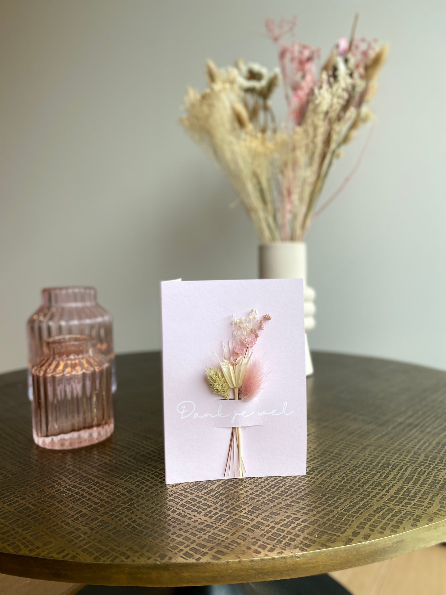 wenskaart met bloemen