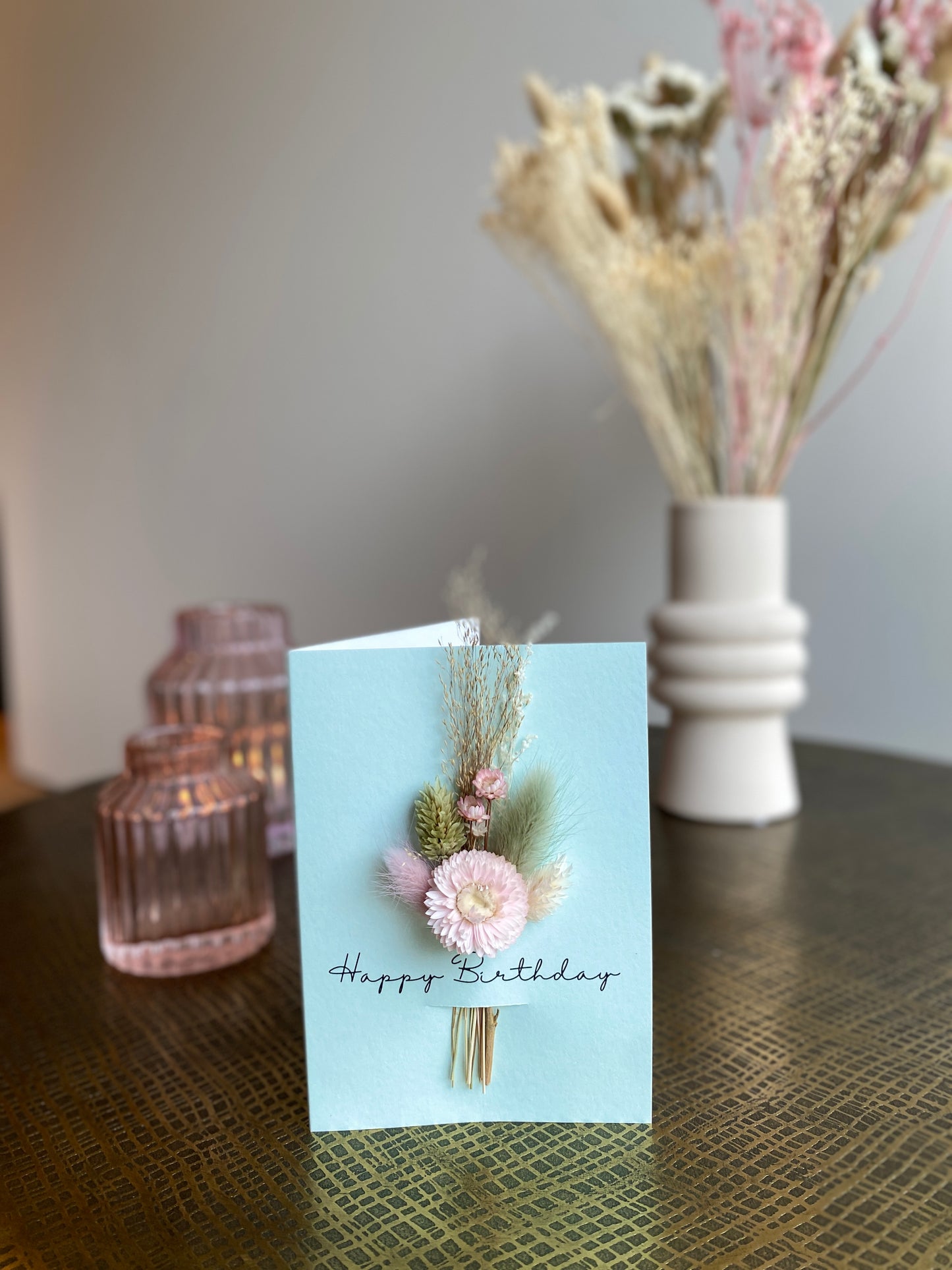 wenskaart met bloemen