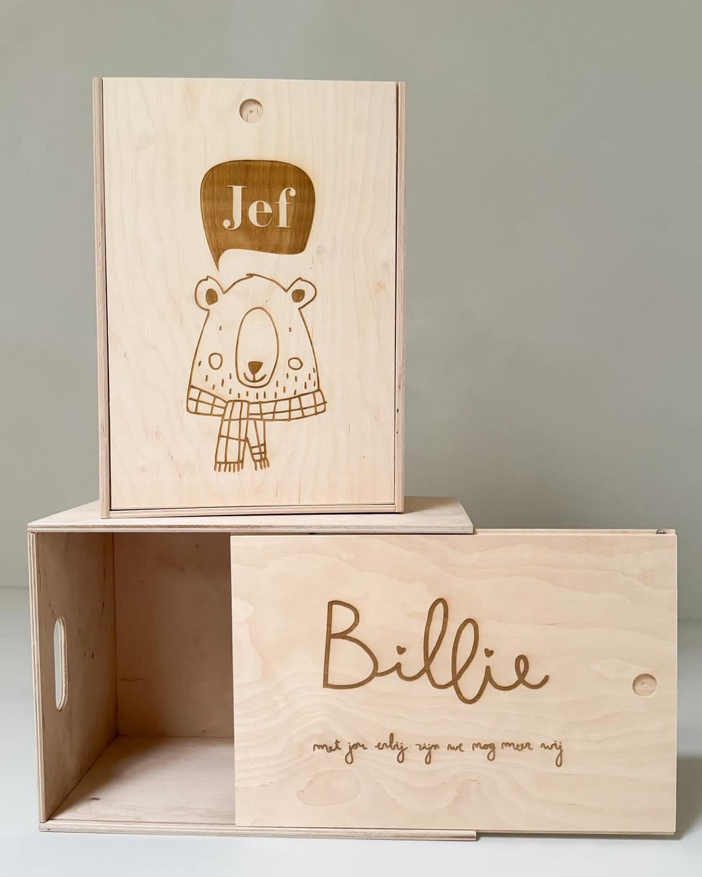 houten herinneringsdoos