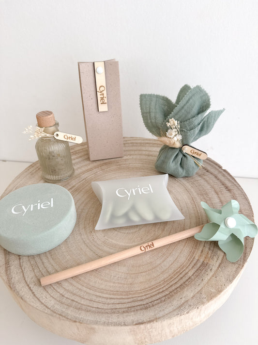 Doopsuikerconcept saliegroen