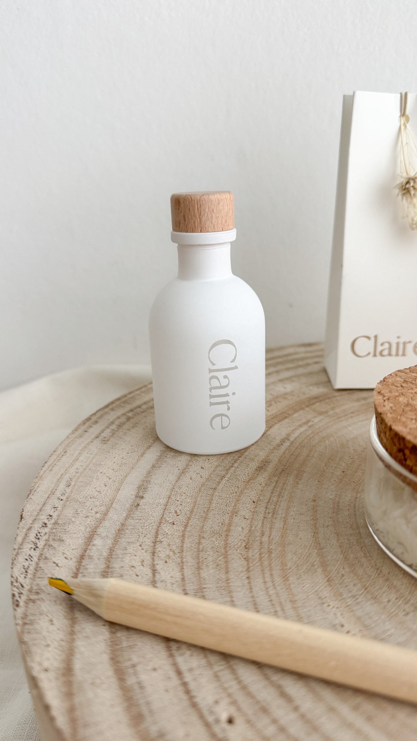 Flesje met badzout - wit