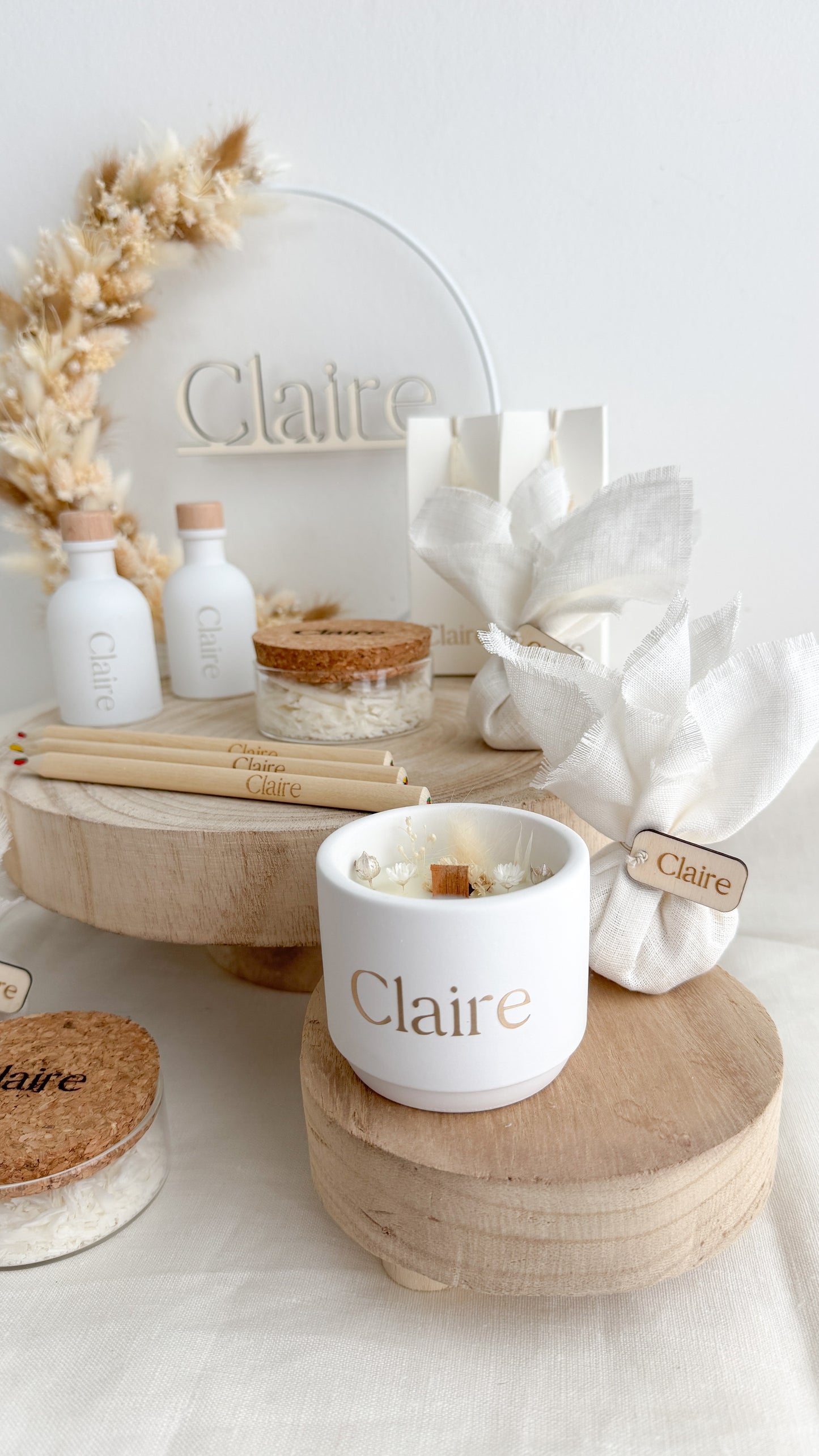 Flesje met badzout - wit