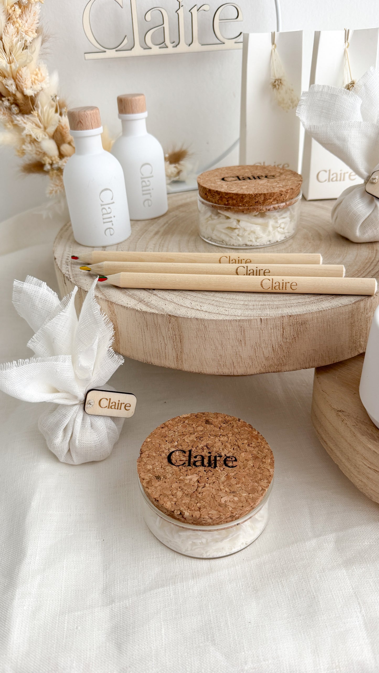 Flesje met badzout - wit