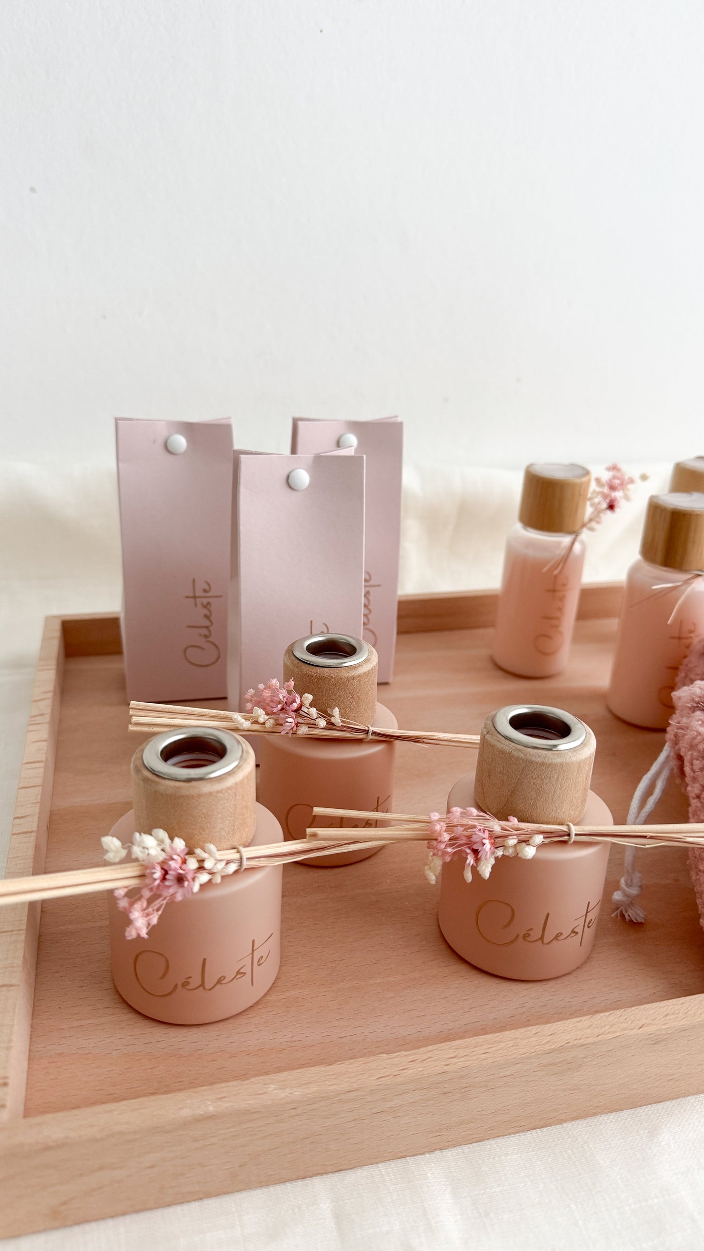 Doopsuikerconcept roze