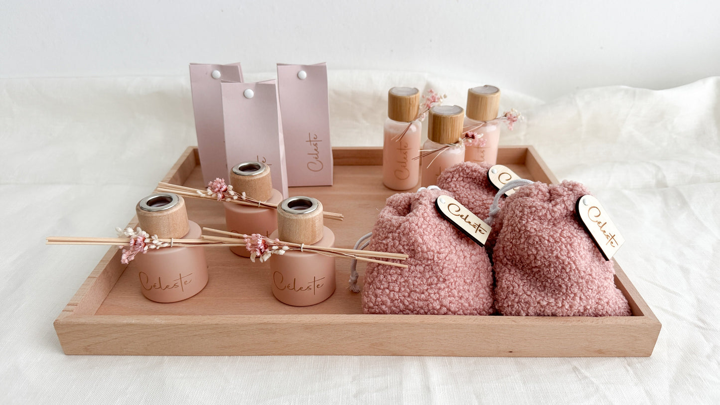 Doopsuikerconcept roze