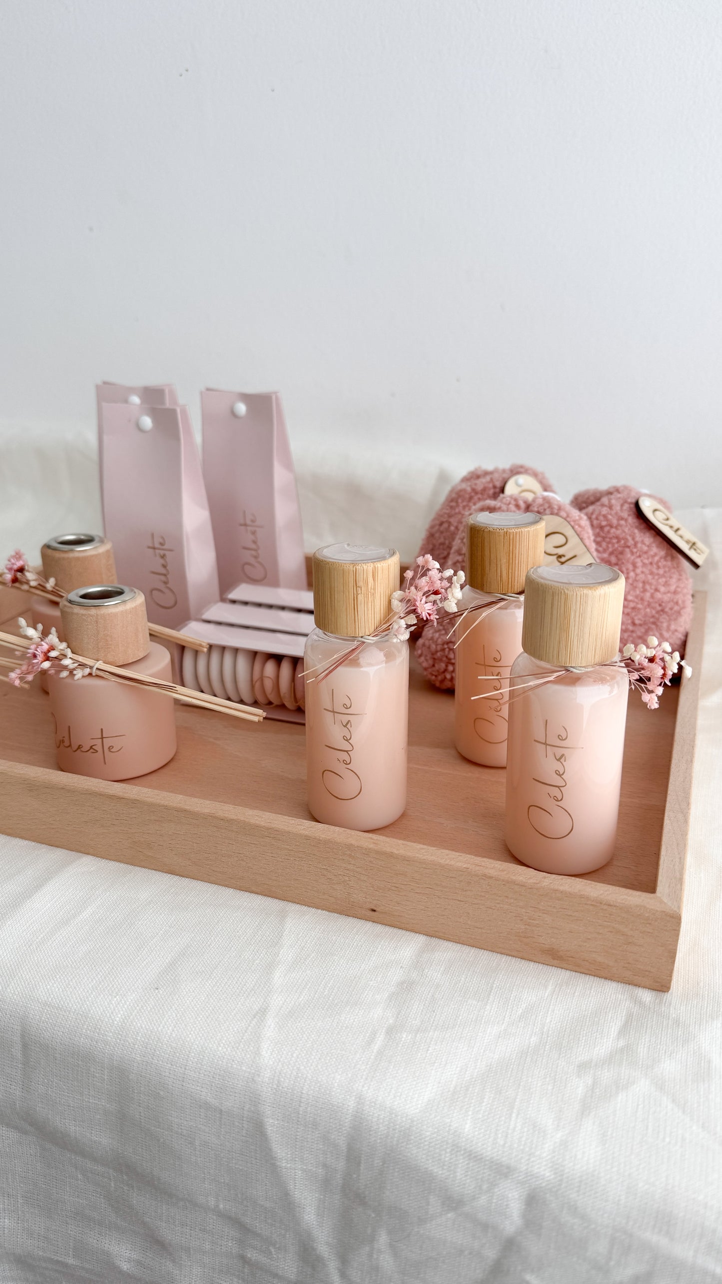 Doopsuikerconcept roze